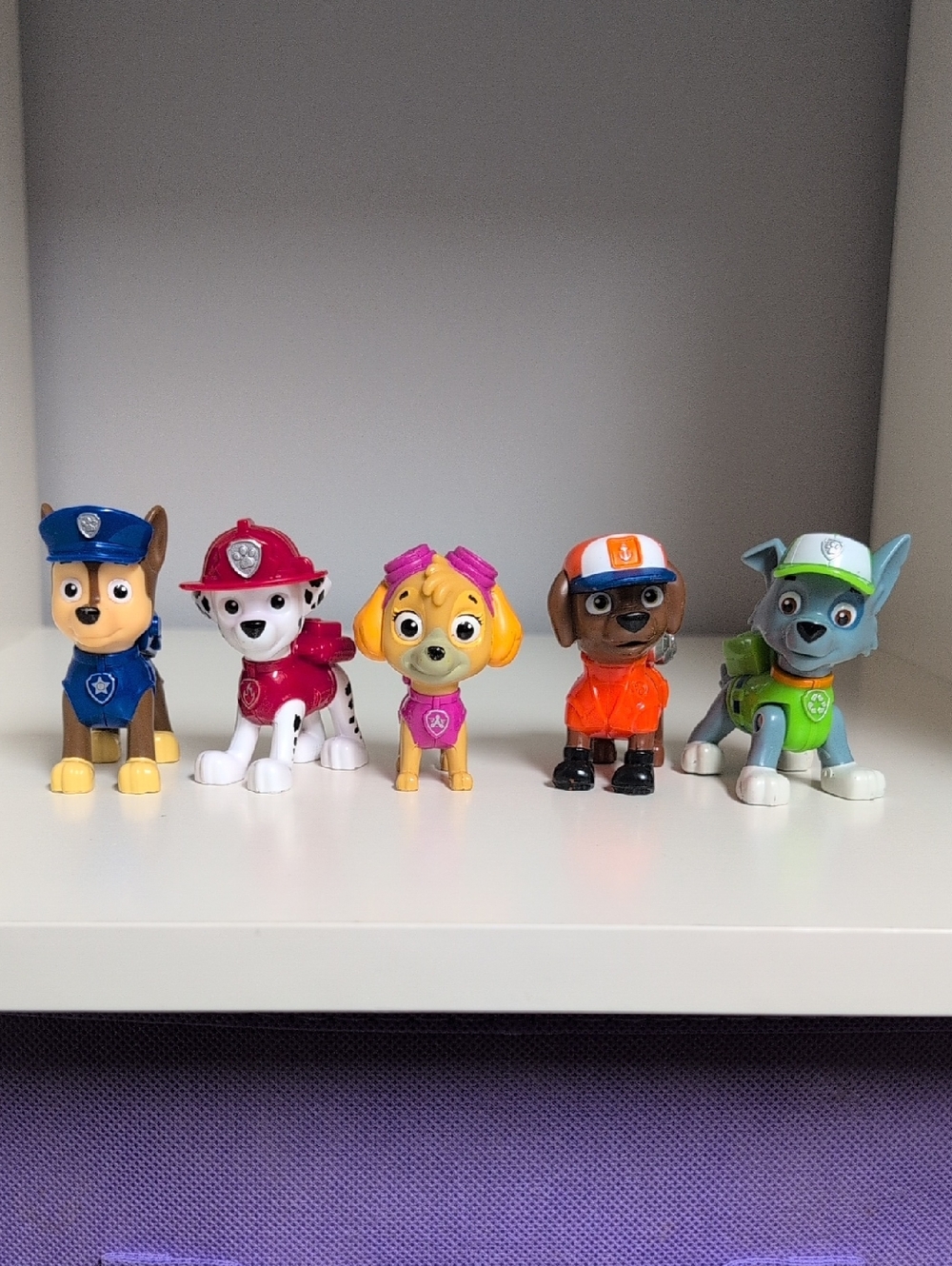 Paw Patrol Figure Toys Lot Of 5 Pup Rescue Crew  3" Mini